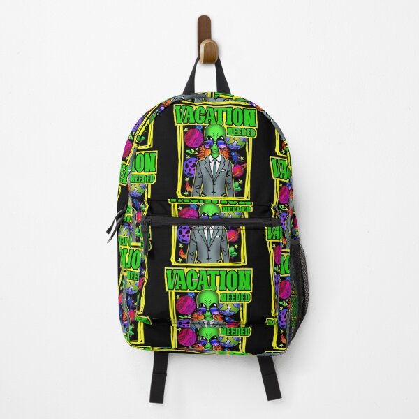 Item preview, Vacation needed! Trippy businessman alien graphic/ typo art meme designed and sold by Infdesigner.