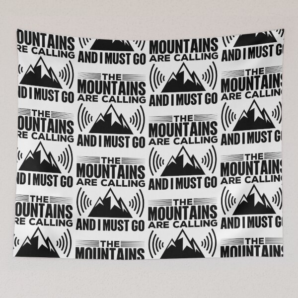 Item preview, Mountains Are Calling And I Must Go | Wanderlust designed and sold by GravitiTees.