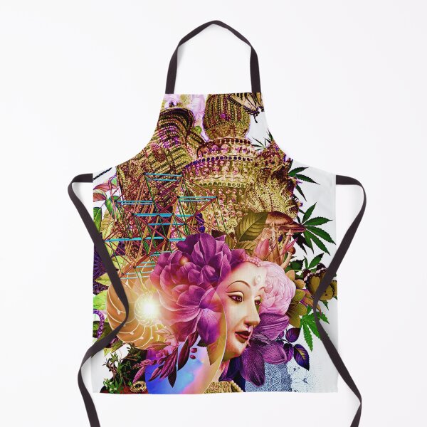 Item preview, Goddess Durga Mystical Surreal Vintage Art designed and sold by Mystikos Art.