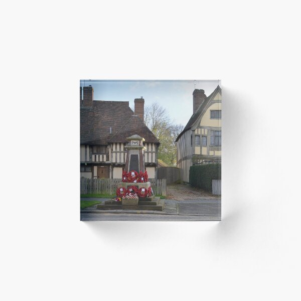 Remembrance, Headcorn Village Acrylic Block