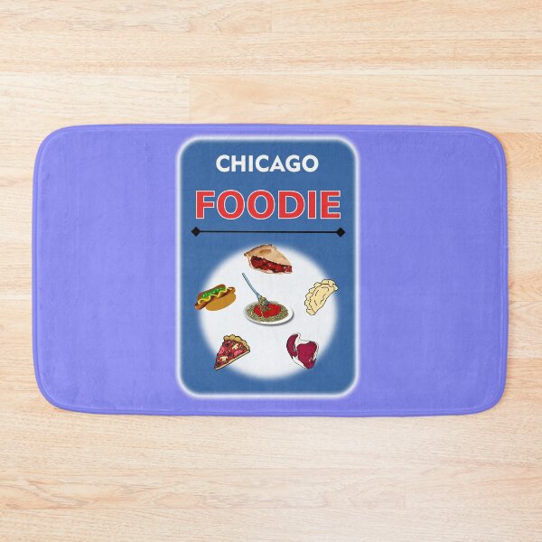 Item preview, Chicago Foodie - Light Blue Background designed and sold by ThisNThatImages.