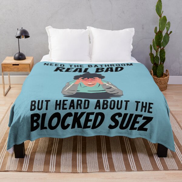 Item preview, funny pun, parody, ever given, evergreen, suez canal, sewers, suez blocked, toilet humour, dad joke, trade disaster, 2021, out of order designed and sold by Ransyn Art.