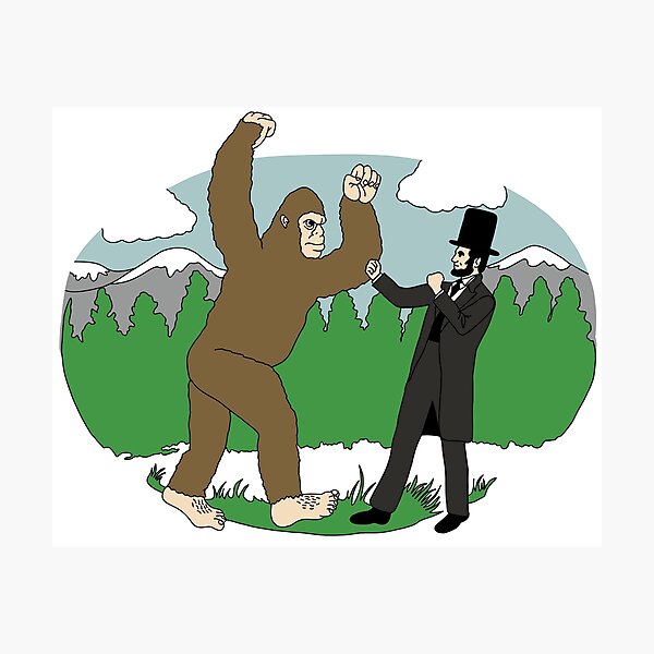 Item preview, bigfoot v lincoln designed and sold by mollycoddle.