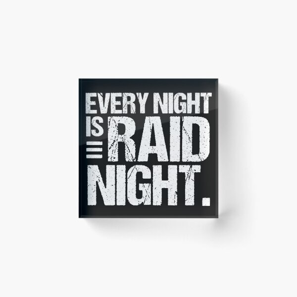 Item preview, Raid Night - MMO Lover Raid Gamer designed and sold by jacks-tees.