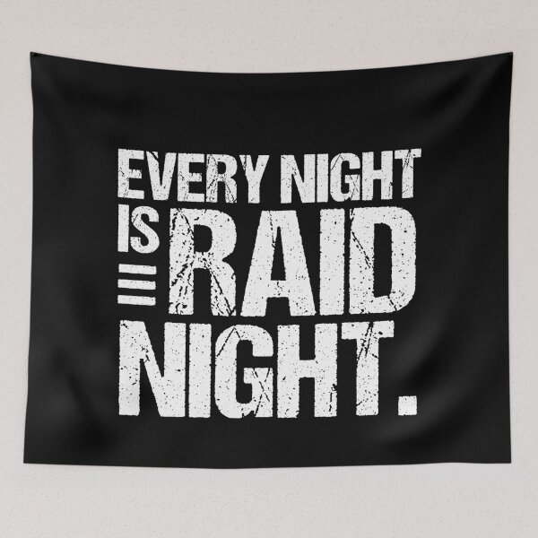 Item preview, Raid Night - MMO Lover Raid Gamer designed and sold by jacks-tees.