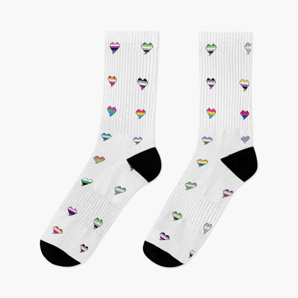 Item preview, Lgbtq+ Pixel Hearts designed and sold by Tea vee.