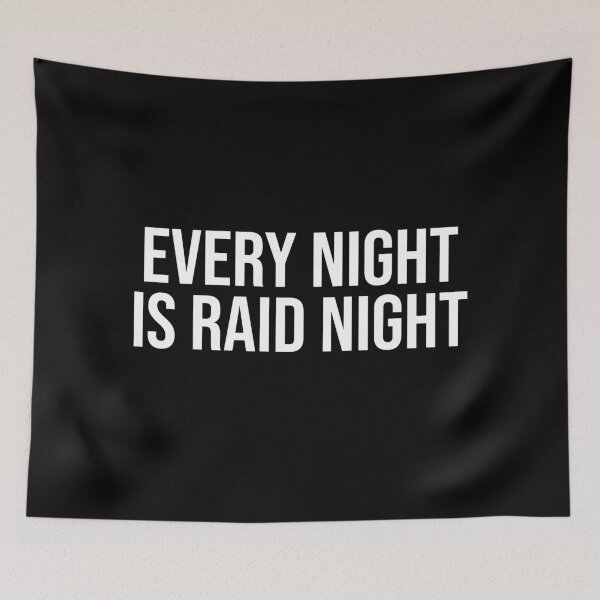 Item preview, Raid Night - MMO Lover Raid Gamer designed and sold by jacks-tees.