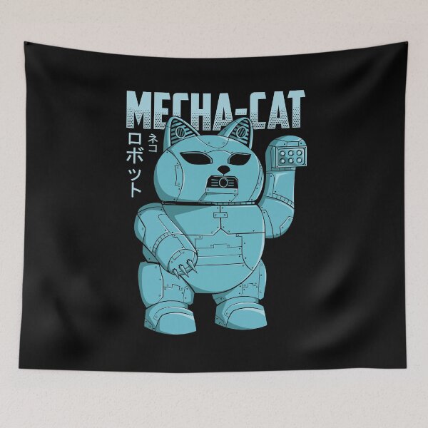 Item preview, Mecha-Cat Blue designed and sold by predatorart93.