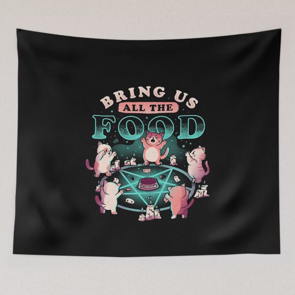 Item preview, Bring Us All The Food Cute Evil Hungry Cat Gift designed and sold by EduEly.