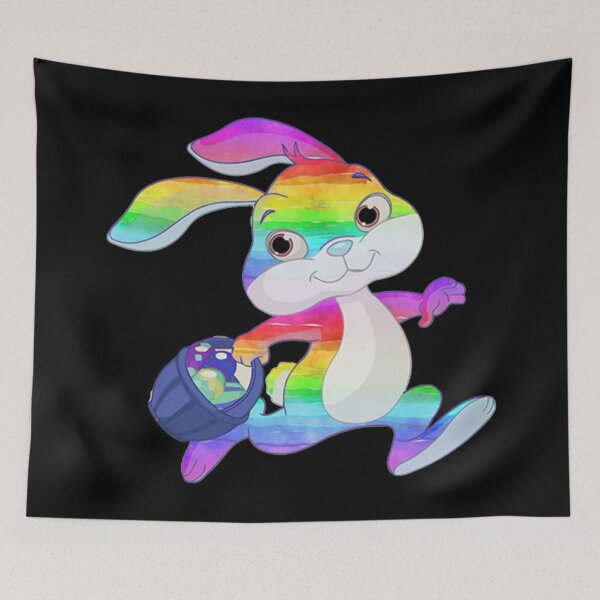 Artikelvorschau, Regenbogen-Osterhase entworfen und verkauft von sgmydesigns.