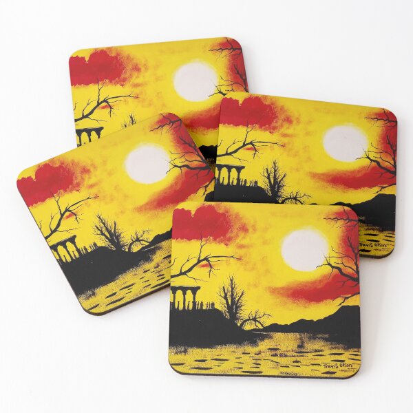 Item preview, Golden sunset with red clouds.  designed and sold by Travis  Olson.