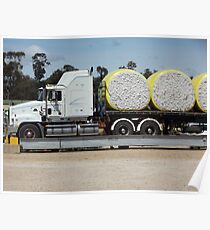 Trucking cotton Poster