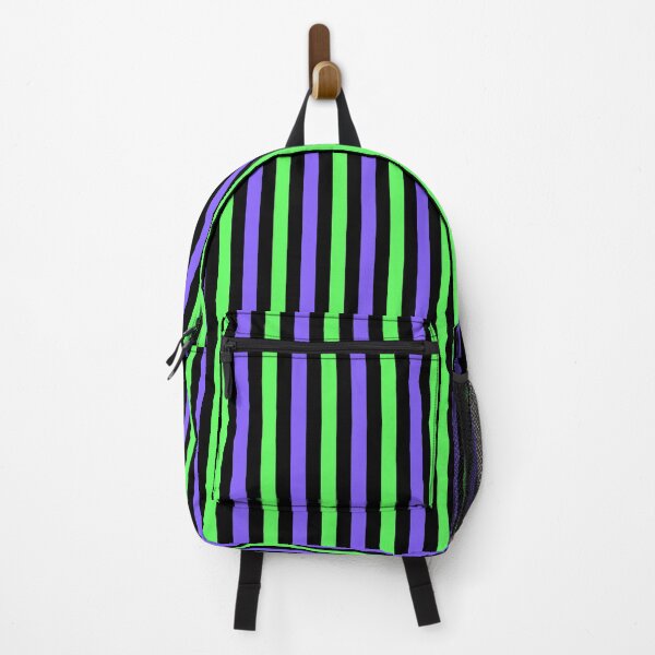 Item preview, Basic Vertical Stripes - Black, Green & Purple designed and sold by TheFrostedDonut.
