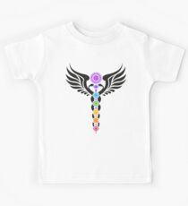 Caduceus - Kundalini - 7 Chakras Kids Tee