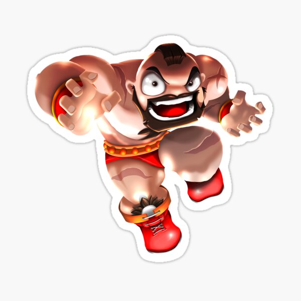 Zangief (SF6) Defeated Face Sticker – Vinyl Labz