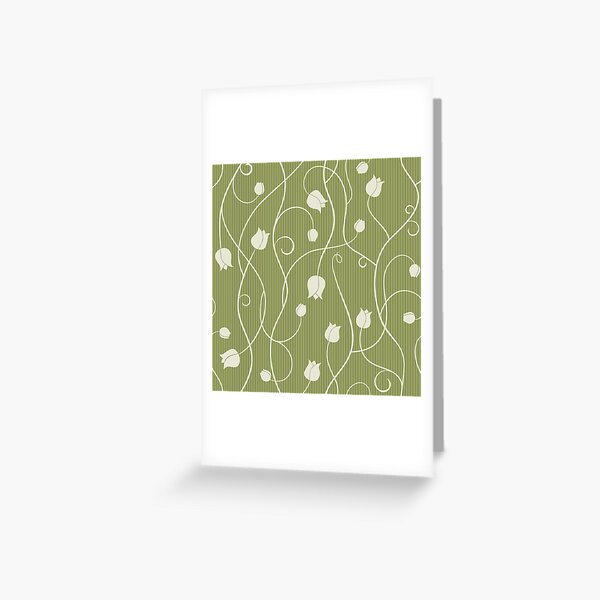 Tulips on Green Greeting Card