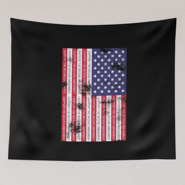 Item preview, Vintage USA Flag Design - Distressed American Flag - Support the Second Amendment - Political Protest Flag designed and sold by FOGODesigns.