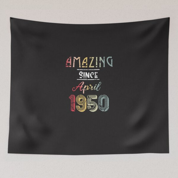 Item preview, Vintage Amazing Since April 1950 , Retro April Birthday , Born In 1950 , Funny Gift Ideas for Birthday designed and sold by biigshow.