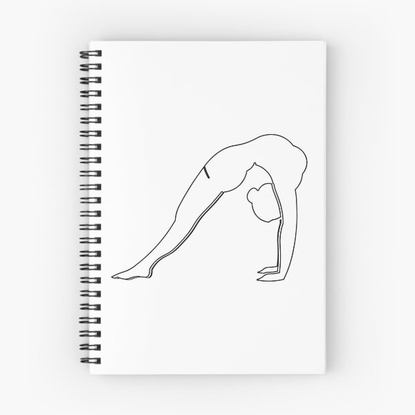 Item preview, Plain Back Bend Yoga Stretching Stencil designed and sold by StencilGifts.