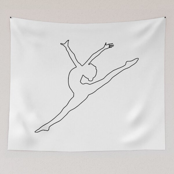 Item preview, Plain Ballet Dancer Stencil designed and sold by StencilGifts.