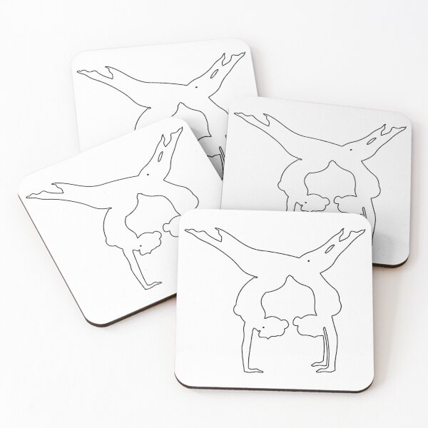 Item preview, Plain Women Handstand Yoga Stencil designed and sold by StencilGifts.