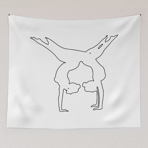 Item preview, Plain Women Handstand Yoga Stencil designed and sold by StencilGifts.