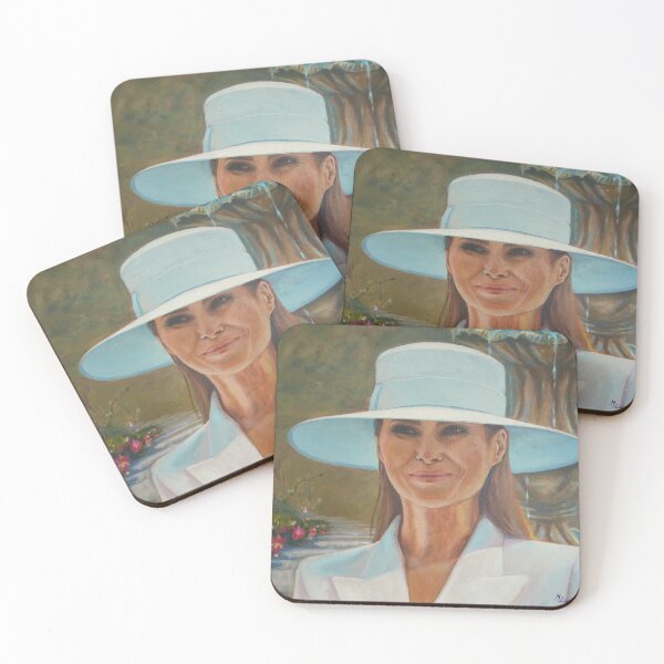 Item preview, Melania in white hat designed and sold by Magdalena Luna.