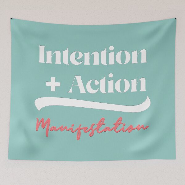 Artikelvorschau, Intetion + Action = Manifestation entworfen und verkauft von squishyrainbow.