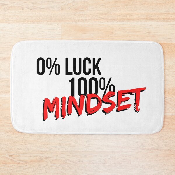 Item preview, 0 Percent Luck 100 Percent Mindset - Motivational Mindset designed and sold by CWolff.
