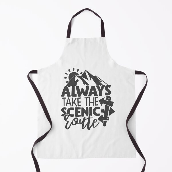 Item preview, Always take the scenic route | Camping quote designed and sold by Mihai Badea.