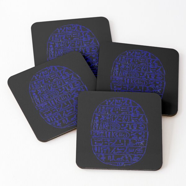 Item preview, Amunhotep III commemorative lion hunt scarab (underside text in lapis lazuli) designed and sold by DotorEaon.