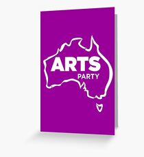 #AusVotesArts Arts Party Australia Greeting Card