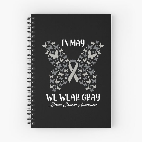 Item preview, In May We Wear Gray Brain Cancer Awareness Ribbon Butterflies designed and sold by RedQuality.