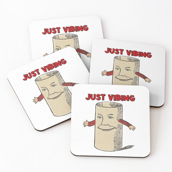 Item preview, Just vibing stupid layed back toilet roll man designed and sold by Captain-Jackson.