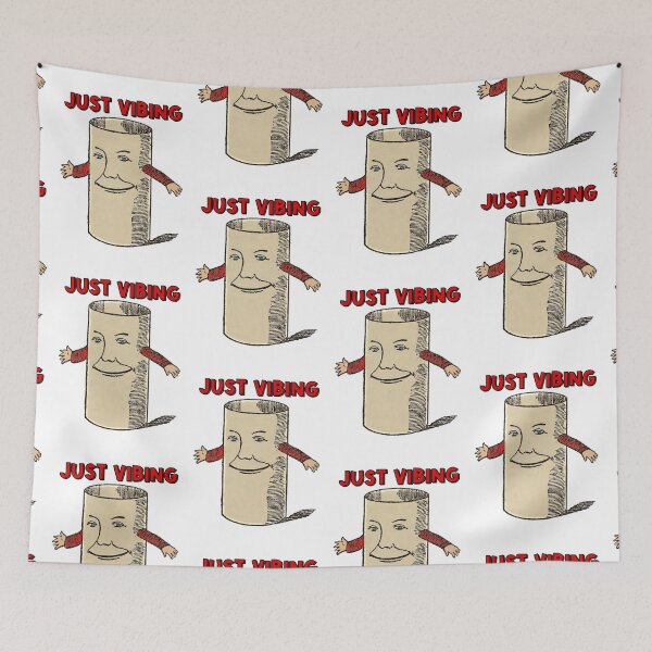 Item preview, Just vibing stupid layed back toilet roll man designed and sold by Captain-Jackson.