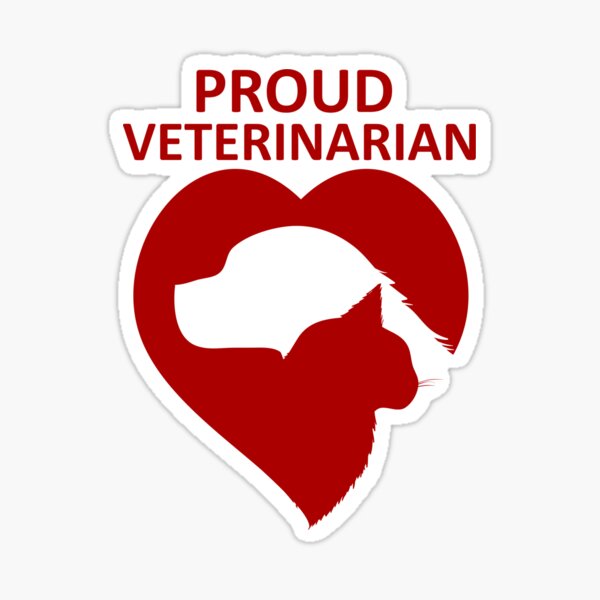 Proud Veterinarian Sticker