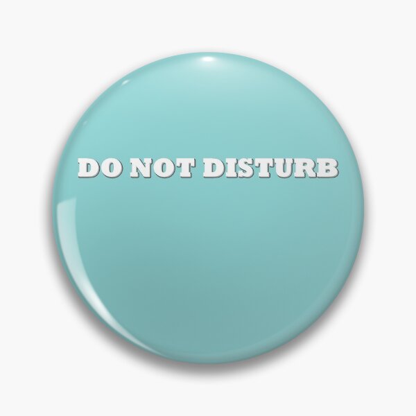 Item preview, DO NOT DISTURB text || written message  designed and sold by RominaMD.