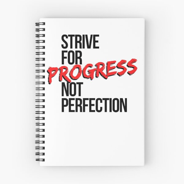Item preview, Strive For Progress Not Perfection - Motivational Mindset designed and sold by CWolff.