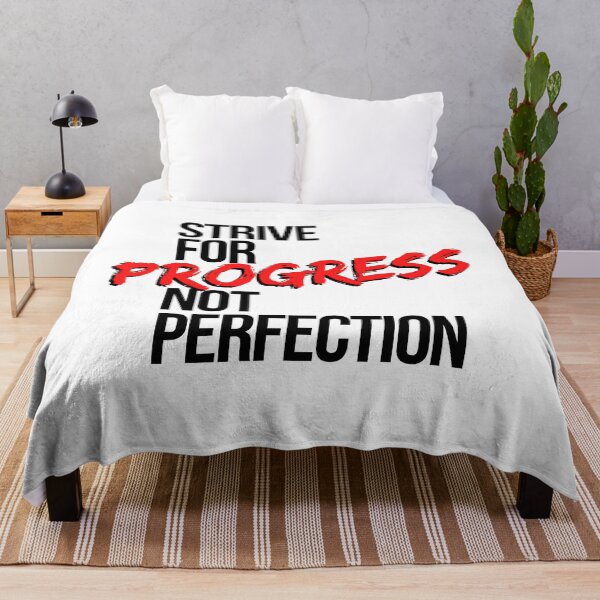 Item preview, Strive For Progress Not Perfection - Motivational Mindset designed and sold by CWolff.