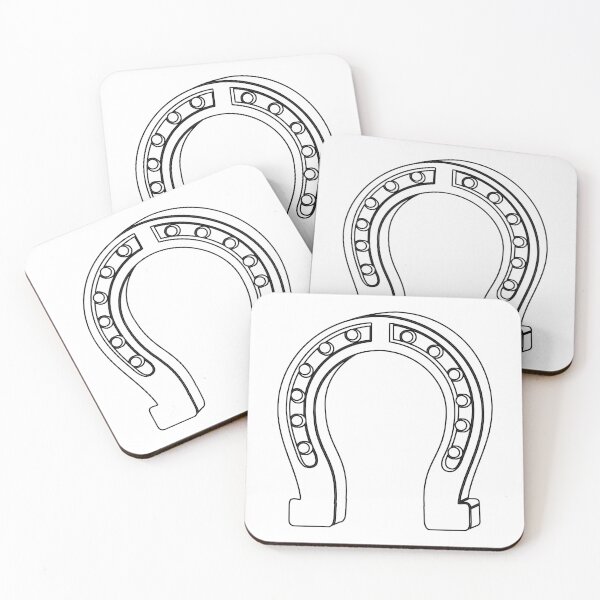 Item preview, Plain Lucky Horse Shoe Stencil  - Diy Color Me In designed and sold by StencilGifts.
