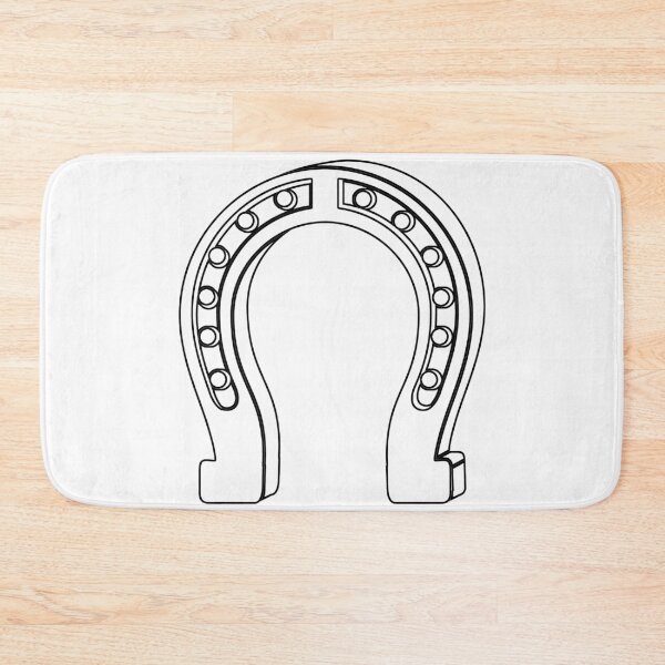 Item preview, Plain Lucky Horse Shoe Stencil  - Diy Color Me In designed and sold by StencilGifts.