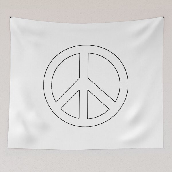 Item preview, Plain Peace Symbol Color me In Stencil  - Diy Color Me In designed and sold by StencilGifts.