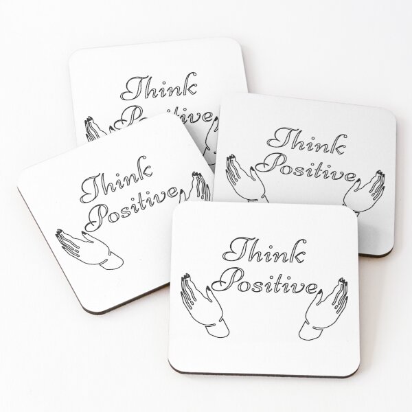Item preview, Plain Think Positive Stencil- Diy Color Me In designed and sold by StencilGifts.