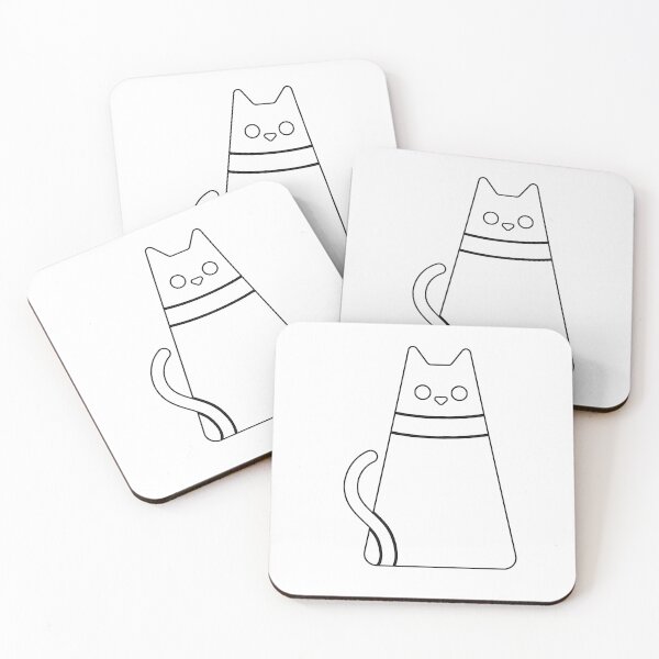 Item preview, Plain Cute Cat Stencil - Diy Color Me In designed and sold by StencilGifts.