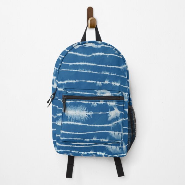 Item preview, Blue Hawaiian Tie Dye Horizonal Stripes Print designed and sold by sunnthreads.