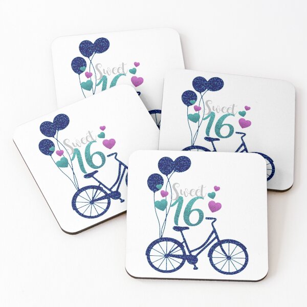 Item preview, Sweet Sixteen - Blue Glitter Bike designed and sold by sgmydesigns.