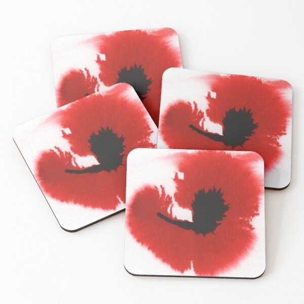 Item preview, Red Poppy In Acrylic Ink designed and sold by Mandy Collins.