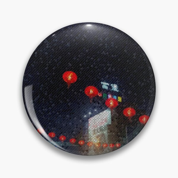 Item preview, City Lanterns Night Hues Mosaic designed and sold by viqysarthouse.