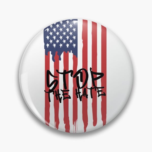 Item preview, Stop The Hate Graffiti American Flag designed and sold by davestees506.