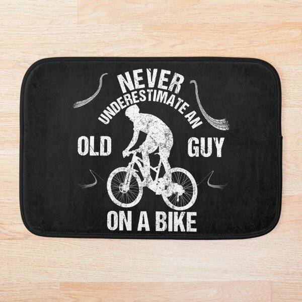 Item preview, Never Underestimate An Old Guy On A Bike designed and sold by Bubble Co Clothing and Accessories.